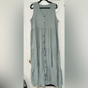 Double-gauze maxi XL green